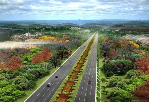高速公路尾工工程绿化工程资料下载-高速公路绿化工程施工方案（28页）