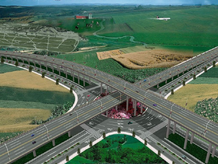 高速公路边坡防护毕业设计资料下载-[毕业设计]高速公路互通立交线形设计说明(103页)
