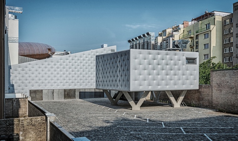 足浴沙发cad立面模型资料下载-外表柔软的混凝土建筑：DOX+当代艺术中心