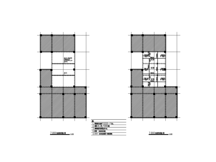 办公建筑中庭案例资料下载-办公楼中庭补板封堵加固设计图