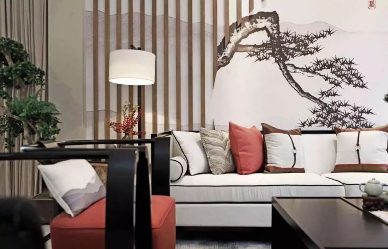 新中式沙发墙，高贵不庸俗，这才是中国人家中该有的调性_30