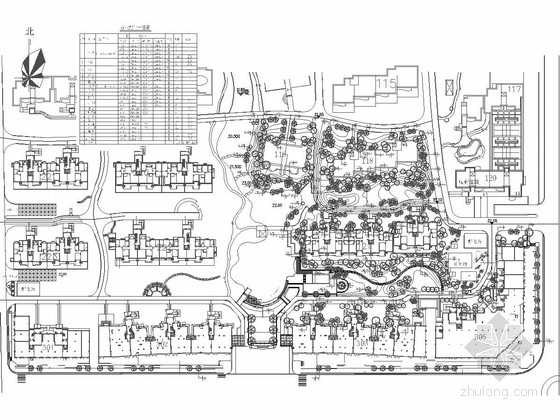 商住居住区规划cad资料下载-[湖北]商住混合型居住区景观规划设计施工图