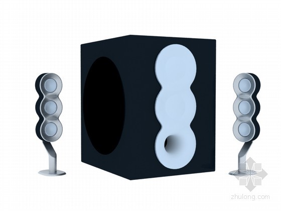 音响cad图片资料下载-小音响3D模型下载