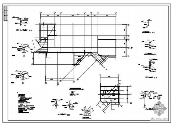 四层砌体教学楼结构图资料下载-某二层砖混教学楼结构图