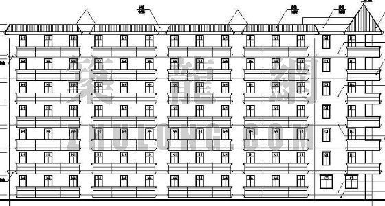 多层公寓建筑施工图资料下载-某学生公寓建筑施工图