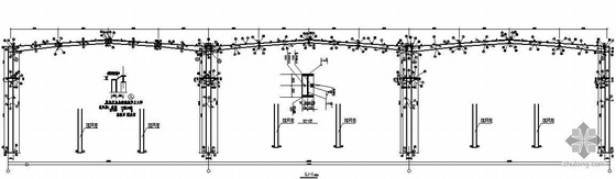 8m跨度钢结构厂房图纸资料下载-某24m跨X3跨带吊车单层标准钢结构厂房