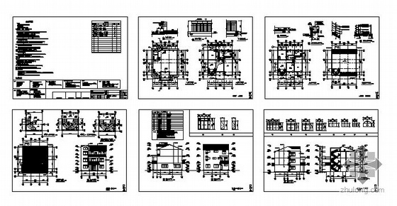 某三层带阁楼小别墅建筑方案图-4