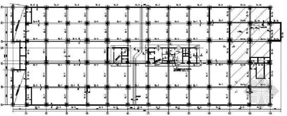 中小型商务大厦施工图资料下载-某十七层商务大厦结构施工图纸
