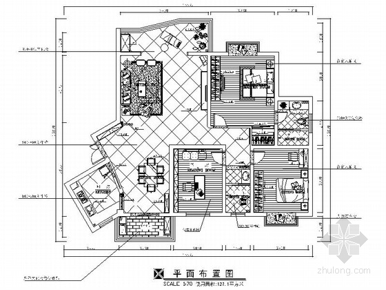 现代风格两居室方案资料下载-[常德]美景小区现代风格两居室装修图（含效果图）