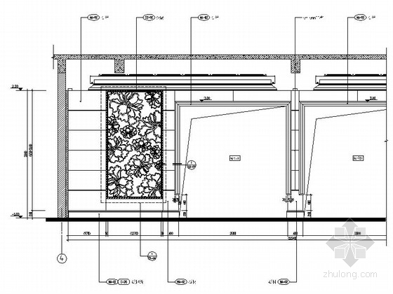 [长沙]私家花园现代高档奢华三层别墅装修图（含效果）-客厅立面图 