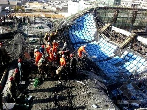 建筑工程施工现场安全事故案例教育（附案例事故照片）-模板支撑系统坍塌 