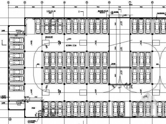 建筑施工图设计室外停车场资料下载-某居住区地下停车场设计施工图