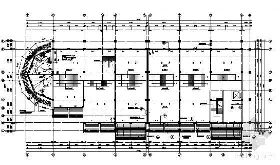 江苏省某六层底商办公楼建筑施工图-3