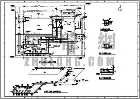 管网截面图资料下载-某工厂室外综合管网图