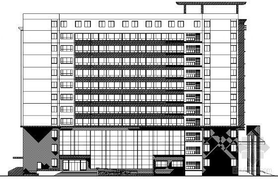 酒店框架建筑施工图资料下载-某十二层酒店建筑施工图