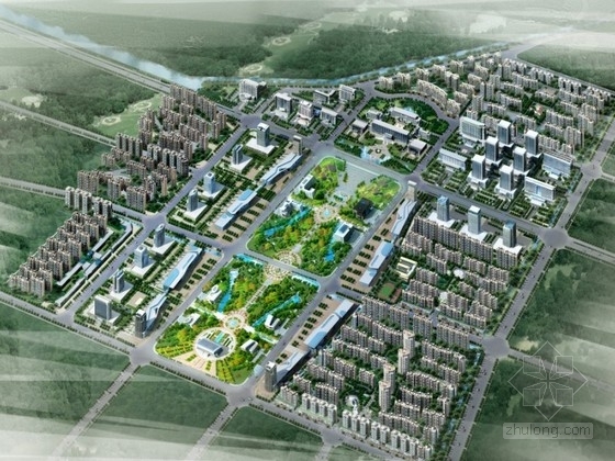 浙江某城市中心核心区资料下载-[河南]某城市中心区设计方案文本(含CAD)