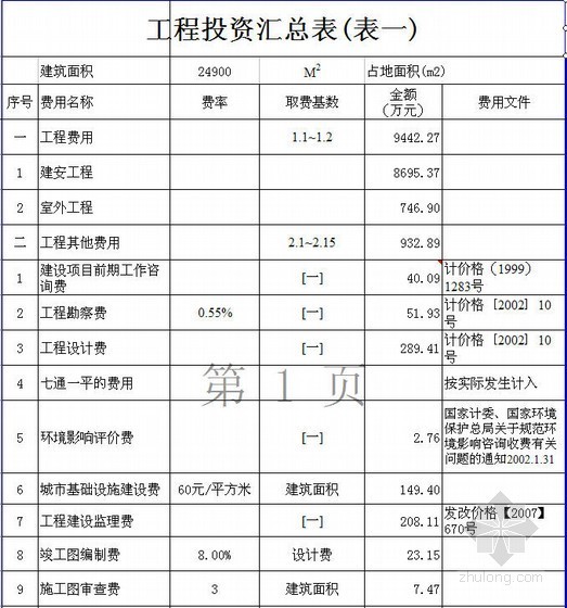 2004版台时定额资料下载-北京某住宅楼建安工程概算实例（2010-10）
