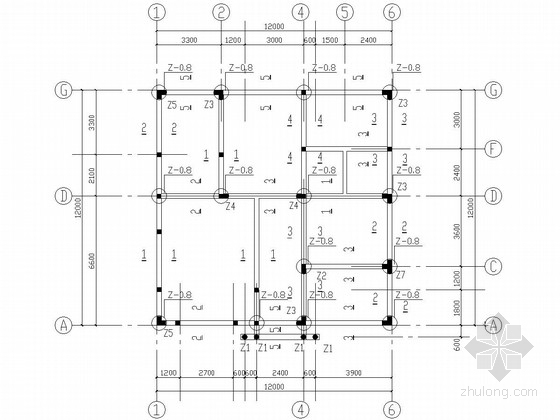 私人别墅建筑CAD图资料下载-[云南]地上三层砖混结构私人别墅结构施工图