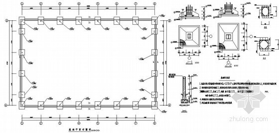 27m钢结构cad资料下载-某27米跨钢结构厂房结构设计图