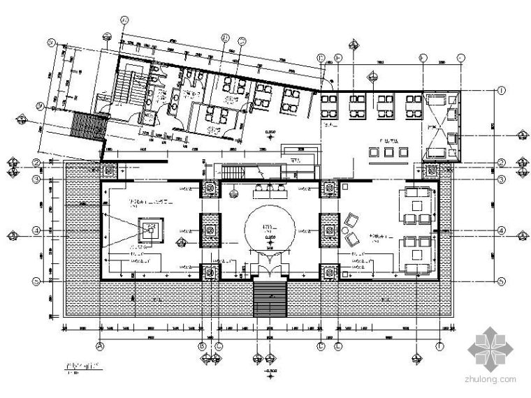 售楼处空间设计施工图资料下载-[北京]某售楼处施工图