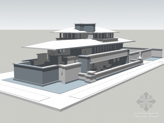 sketchup模型乔木资料下载-建筑SketchUp模型下载