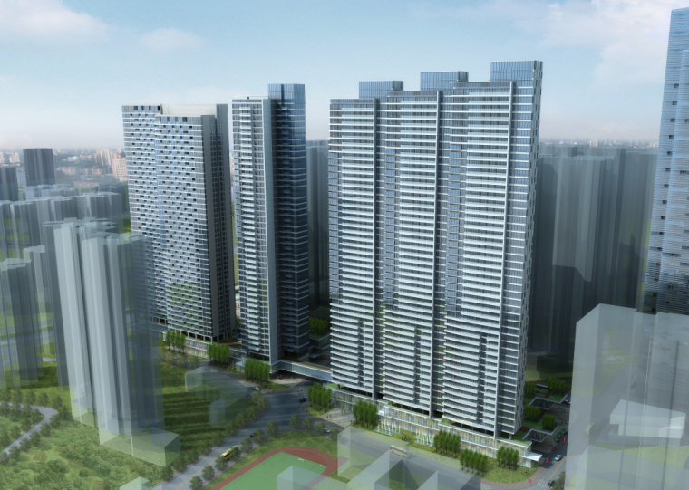 30住宅公寓资料下载-广州富力杨箕项目办公楼建筑设计方案文本