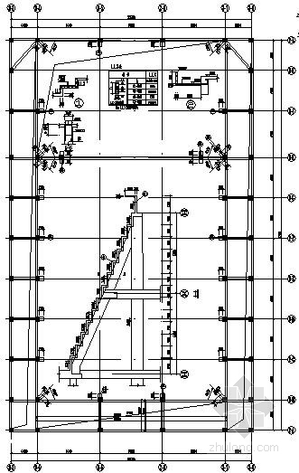 架空柱柱钢筋图资料下载-[安徽]某框架结构学校礼堂结构施工图(局部架空)