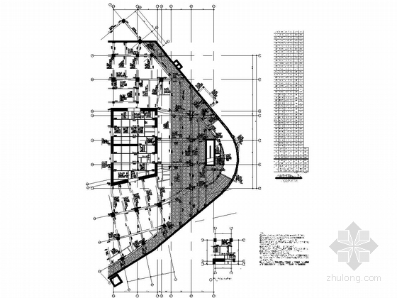 [广东]40层钢管混凝土框架-核心筒结构国际大厦结构施工图（含建施，540张）-一层梁配筋图