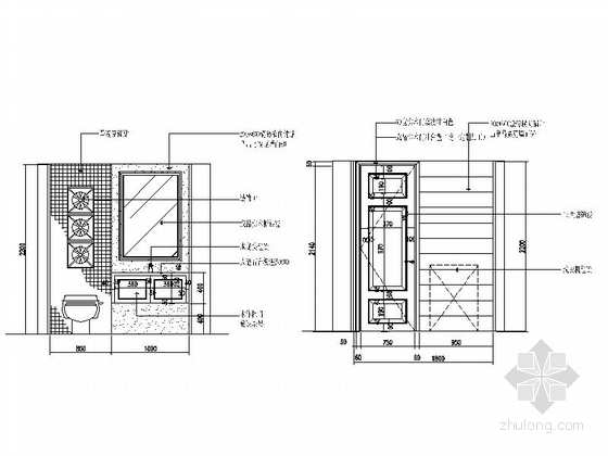 [江苏]沿海城市庄园现代三层别墅装修施工图立面图