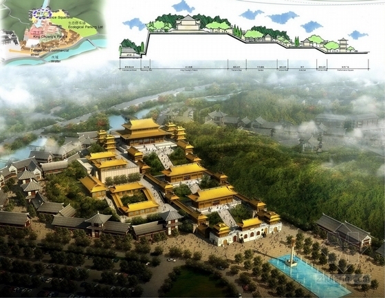[四川]中华养生谷国际旅游休闲度假区景观及建筑总体概念-效果图
