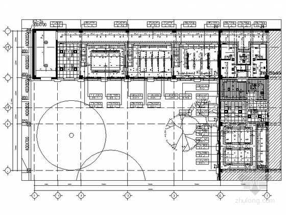 化工办公施工图资料下载-[北京]石油化工有限公司现代会议中心室内装修施工图