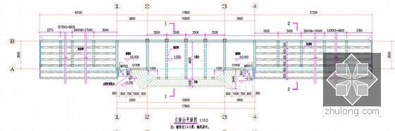 [山东]小学操场改造工程预算书（附图纸）-主席台平面图