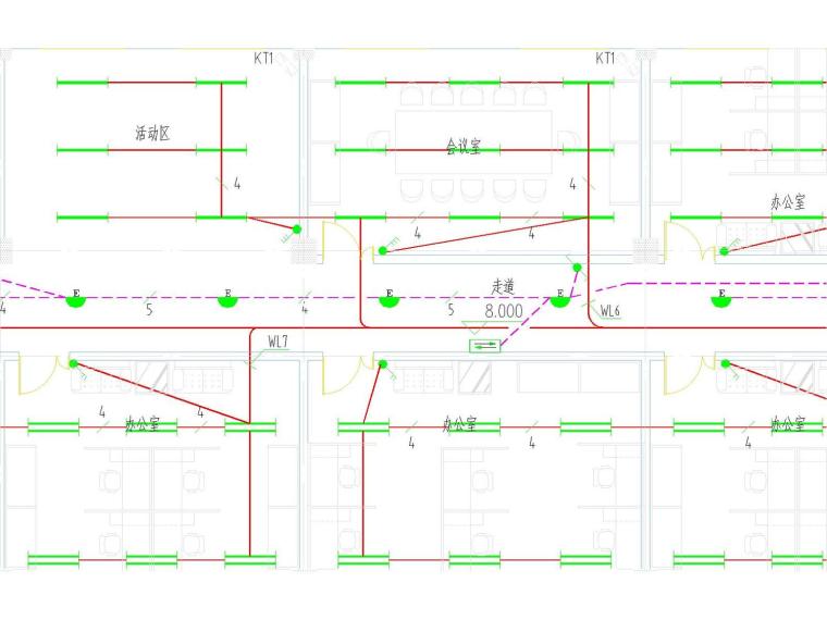 [河北]大型商业大厦电气施工图-三层照明平面图.jpg