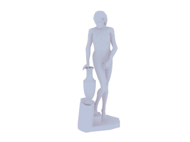 头像雕塑3D模型资料下载-欧式人体雕塑3D模型下载
