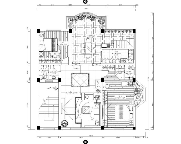 住宅别墅区效果图资料下载-复式别墅全套施工图设计方案及效果图