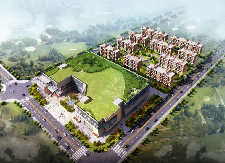 社区文化中心建筑方案资料下载-​[上海]华侨城建筑方案文本设计（欧陆风格）