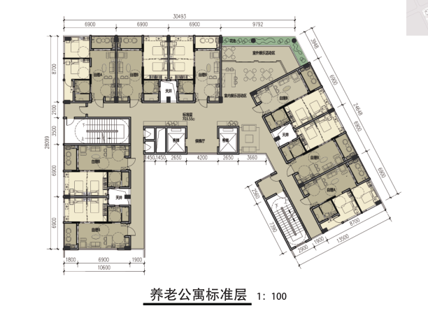 [广州]别致立面一梯一户高层住宅建筑设计方案文本（含SU、CAD）-别致立面一梯一户高层住宅建筑设计方案文本（含SU、CAD）