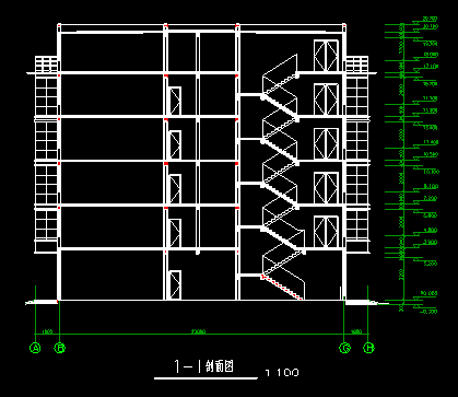 [分享]四层综合楼设计建筑图