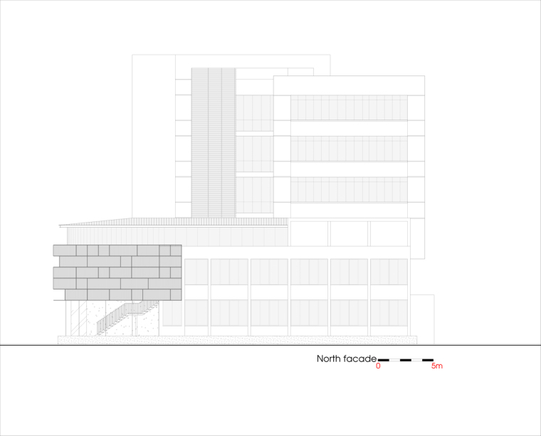 弯曲形态的旧建筑改建的酒店立面图(17)