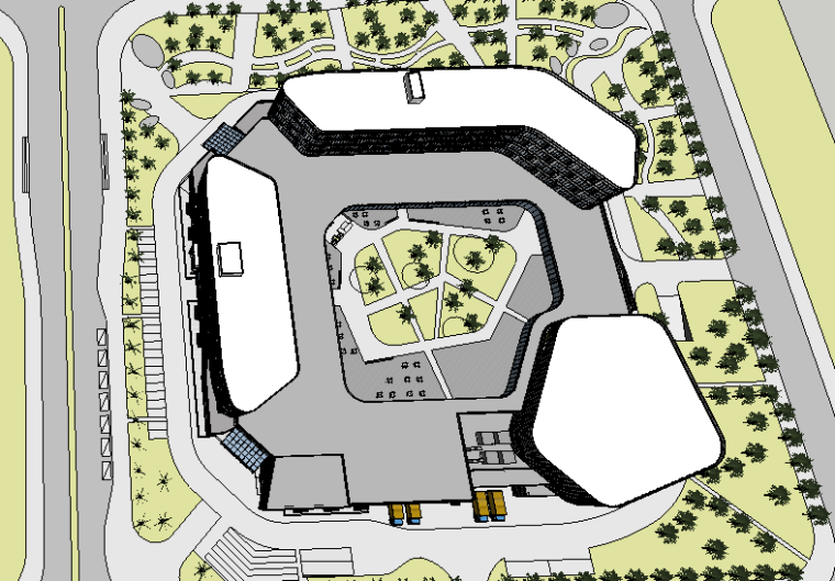 慈城商业综合体SU模型资料下载-慈城商业综合体SU模型