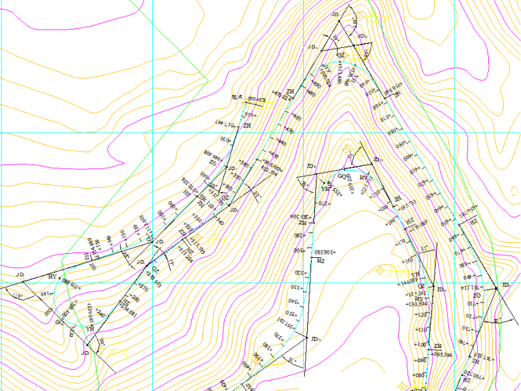 cad画道路剖面图步骤资料下载-道路勘测设计之七定线（PPT，61页）