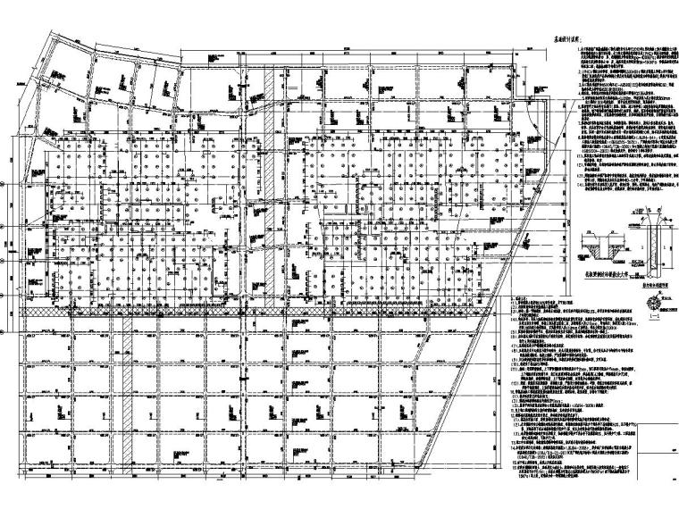 地下车库抗浮锚杆设计资料下载-[广东]地下二层剪力墙结构地下车库结构施工图
