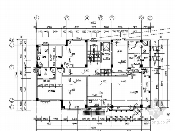 [合集]3套超精品独栋别墅建筑施工图（含效果图及结构水暖图纸）-3套超精品独栋别平面图