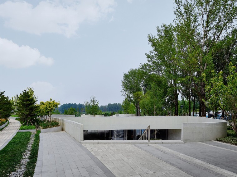 沐足城平面布置图资料下载-北京未来科技城公园访客中心