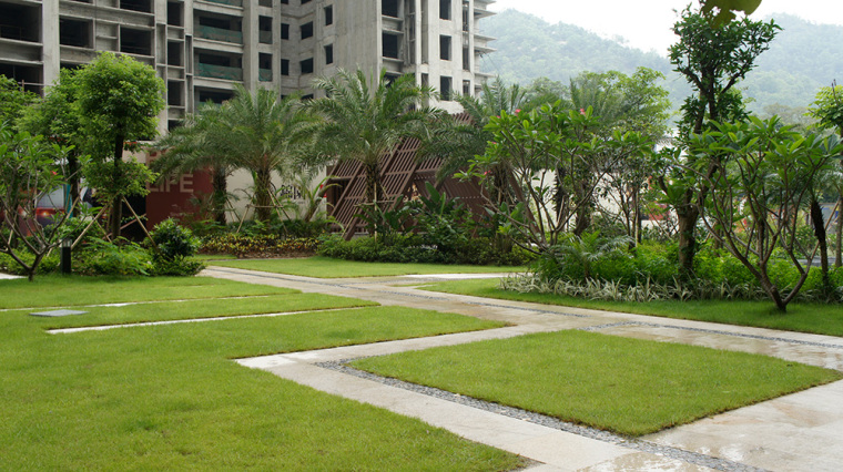 海南御景湾住宅景观资料下载-珠海南福锦园住宅景观