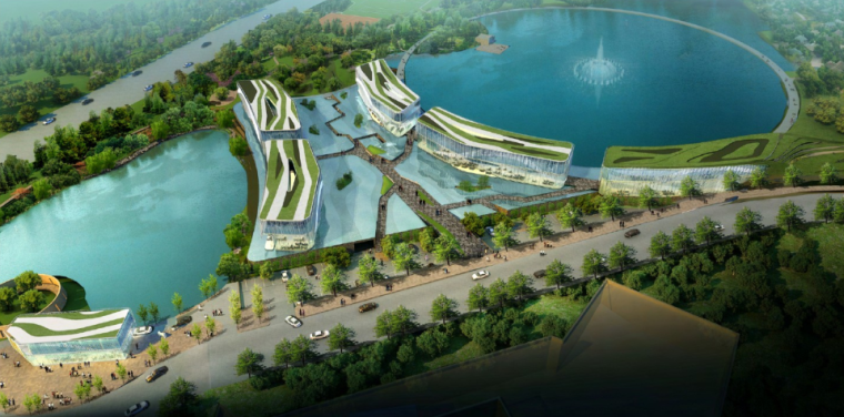 重庆万象城建筑设计资料下载-[重庆]棕榈泉湖滨商业项目建筑设计文本