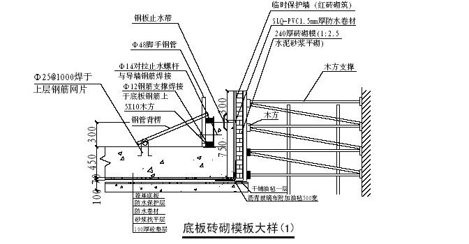 天一城施工组织设计资料下载-北京SOHO现代城地下室底板施工组织设计方案