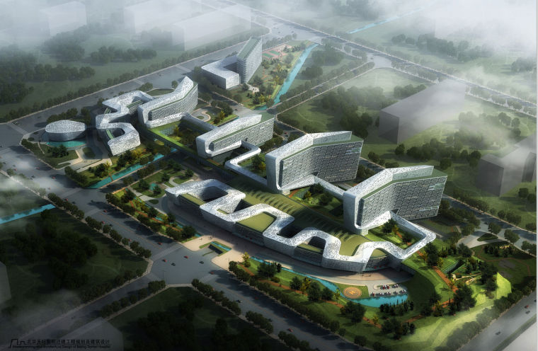 卫生医疗类建筑设计资料下载-[北京]某医院医疗建筑设计文本