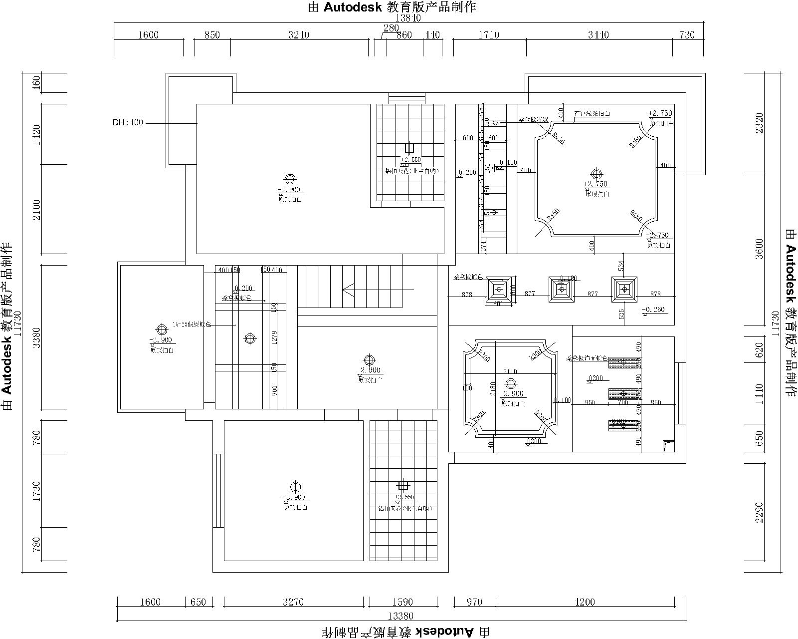 35款天花顶棚图CAD图库大全（带剖面图线路图）-室内CAD图块-筑龙室内设计论坛