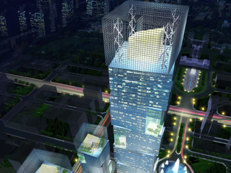 新亚洲风格办公建筑方案资料下载-[天津]ATKINS经济技术开发区标志性建筑方案文本